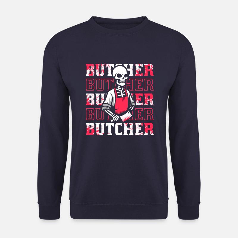 Fleischer Metzger Schlachter - Unisex Pullover - Navy