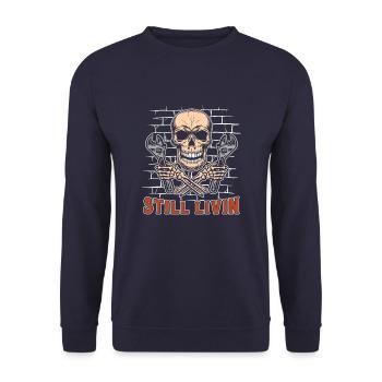 Screwdriver Tuning Tuner - Unisex Sweatshirt - navy - Front - Alina (178cm) & Michal (187cm)