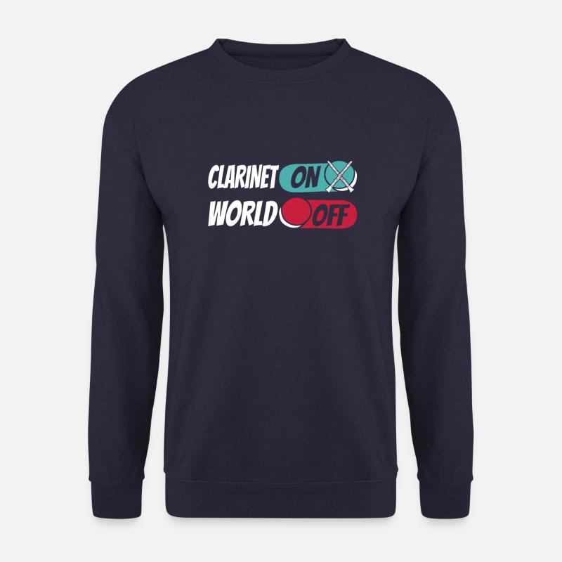 Klarinette Klarinettist Clarinet On World Off - Unisex Pullover - Navy