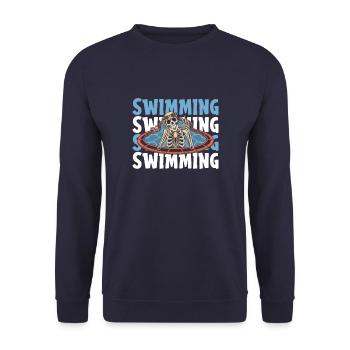 Nageurs nageurs - Sweat-shirt Unisexe - marine - Devant - Alina (178cm) & Michal (187cm)
