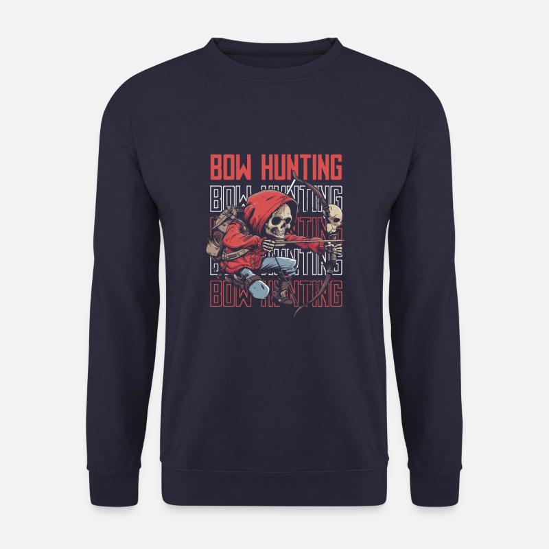 Bogenjagd Bogenjäger Skelett - Unisex Pullover - Navy