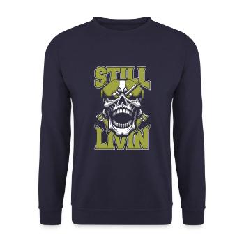 Paintball - Sweat-shirt Unisexe - marine - Devant - Alina (178cm) & Michal (187cm)