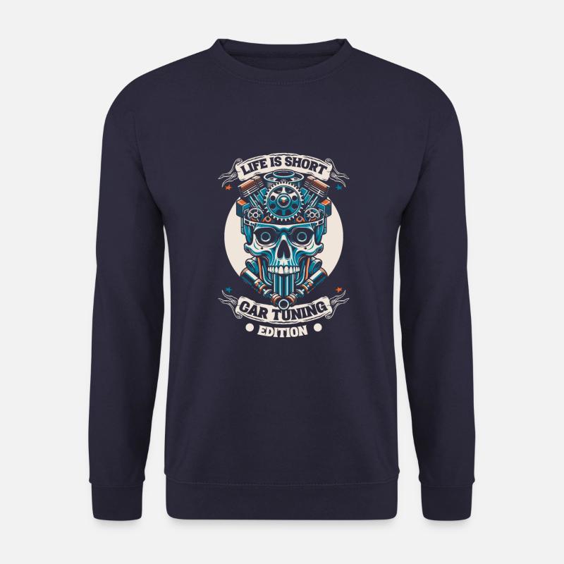 Screwdriver Tuning Tuner Skull - Unisex Sweatshirt - navy