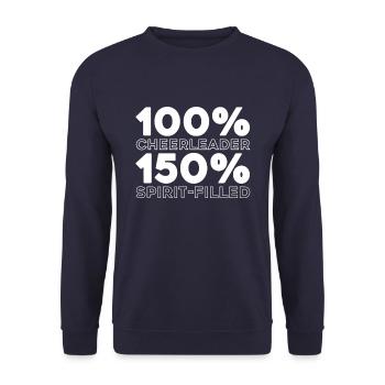 Cheerleader Cheerleading - Unisex Sweatshirt - navy - Front - Alina (178cm) & Michal (187cm)