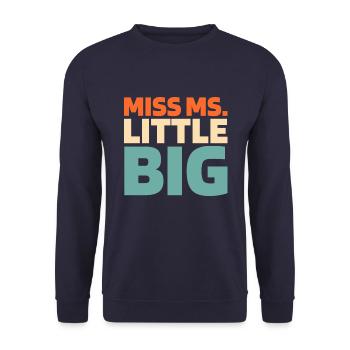 Schwesternschaft Soroitas Kleine Schwester - Unisex Pullover - Navy - Vorne - Alina (178cm) & Michal (187cm)