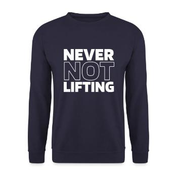 Haltérophilie Haltérophilie - Sweat-shirt Unisexe - marine - Devant - Alina (178cm) & Michal (187cm)