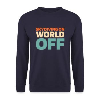 Fallschirmspringer Fallschirmspringen - Unisex Pullover - Navy - Vorne - Alina (178cm) & Michal (187cm)