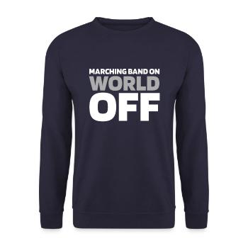 Train de ventilateurs Spielmannszug - Sweat-shirt Unisexe - marine - Devant - Alina (178cm) & Michal (187cm)