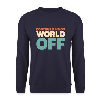 Bodybuilding bodybuilders - Unisex Sweatshirt - navy - Front - Alina (178cm) & Michal (187cm)