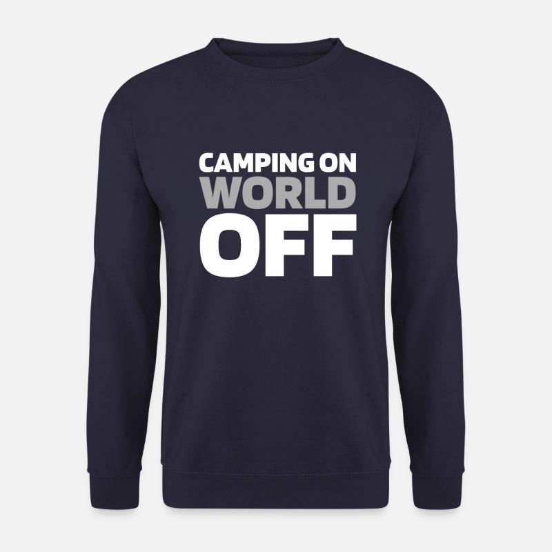 Zelt Camping Campen Camping On World Off - Unisex Pullover - Navy