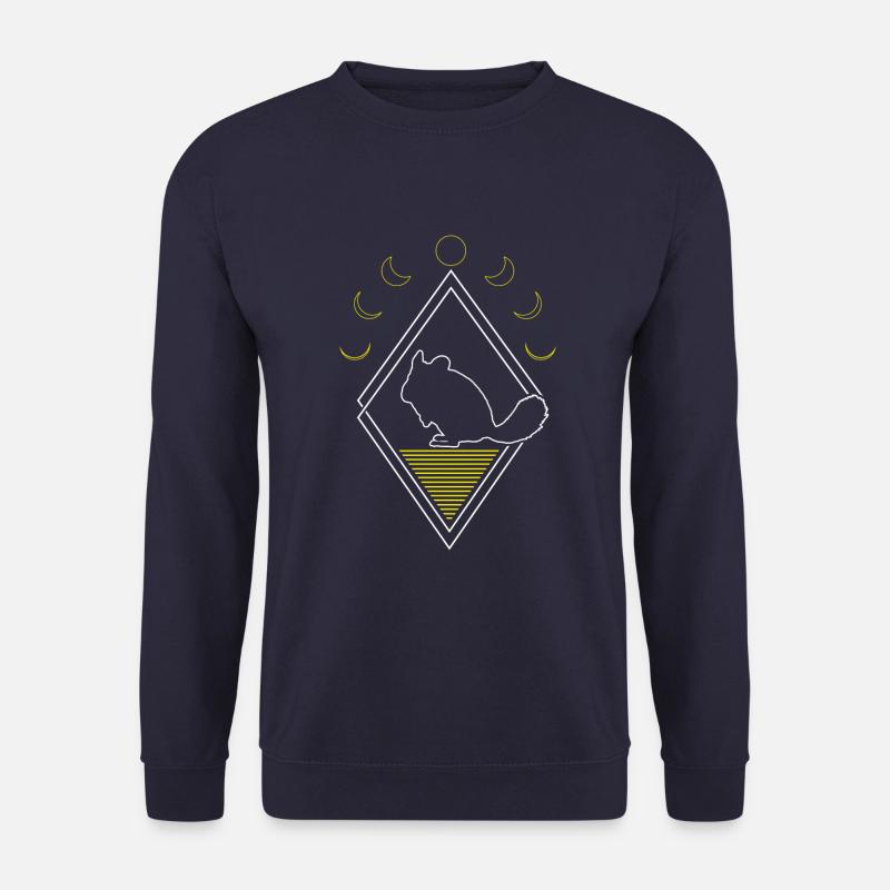 Chinchilla Abstract Moon Phases - Unisex Sweatshirt - navy