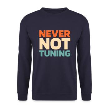 Schrauber Tuning Tuner - Unisex Pullover - Navy - Vorne - Alina (178cm) & Michal (187cm)