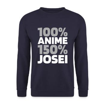 Anime Manga - Unisex Sweatshirt - navy - Front - Alina (178cm) & Michal (187cm)