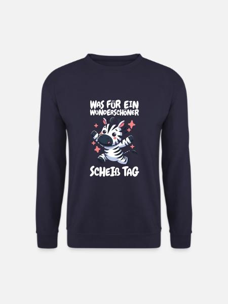 Zebra Funny Please Shut Up - Unisex Sweatshirt - navy