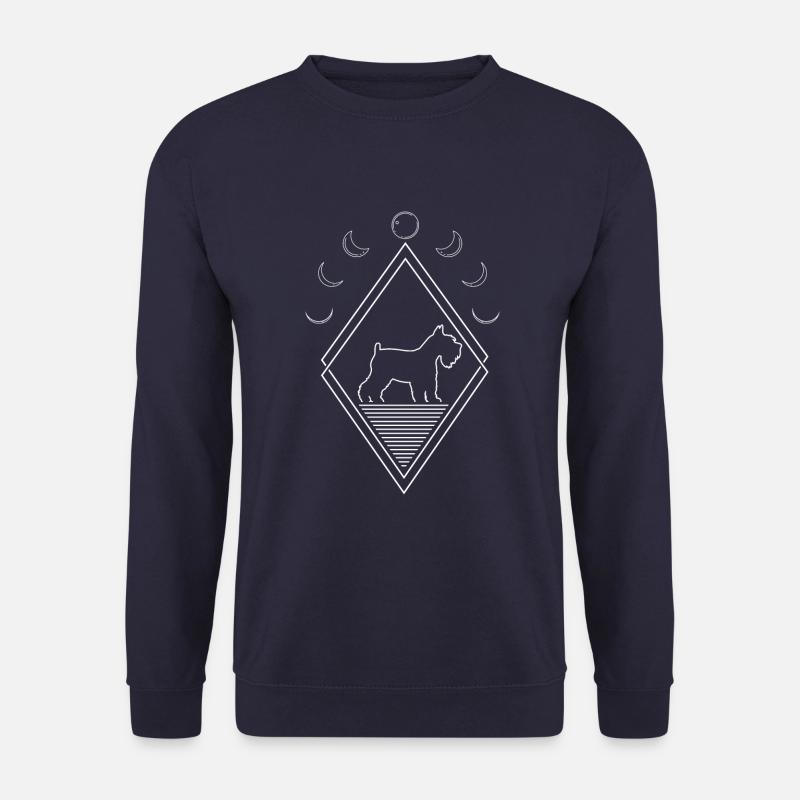 Schnauzer Phases de Lune - Sweat-shirt Unisexe - marine