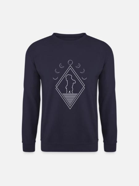 Bichon Frize Moon Phases - Unisex Sweatshirt - navy