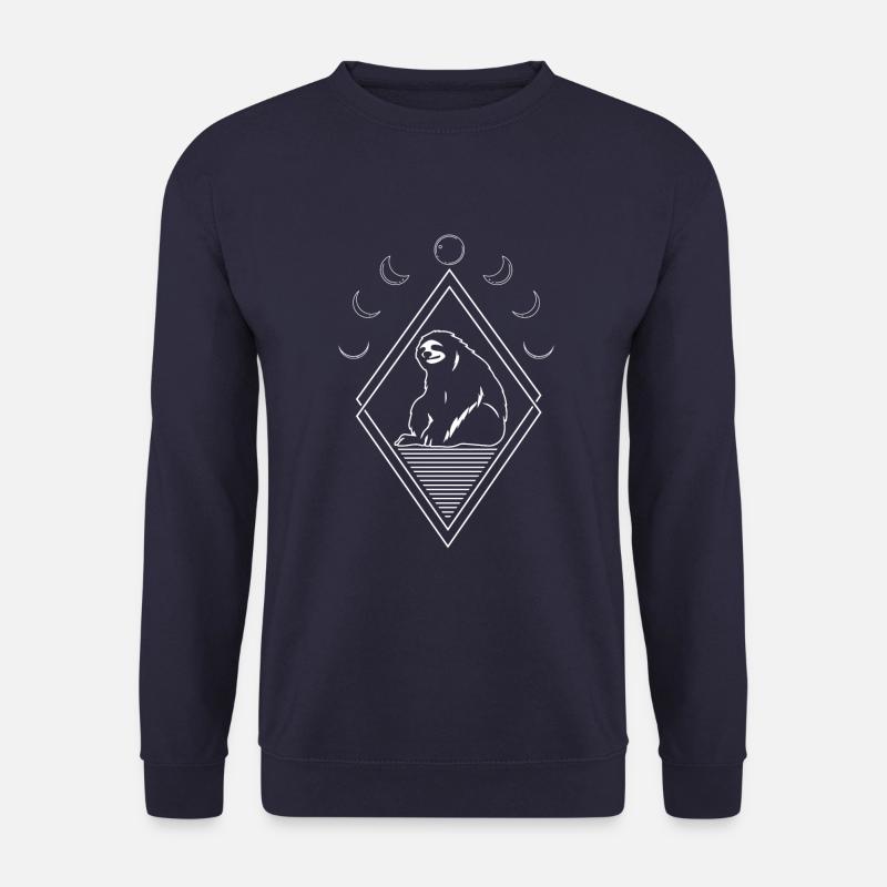 Faultier Moon Phases - Unisex Pullover - Navy