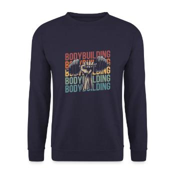 Bodybuilding bodybuilders - Unisex Sweatshirt - navy - Front - Alina (178cm) & Michal (187cm)