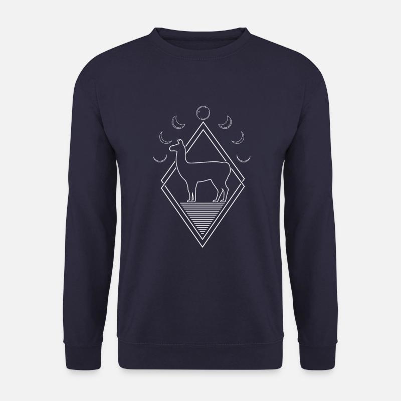 Lama Lama Månefaser - Genser unisex - marine
