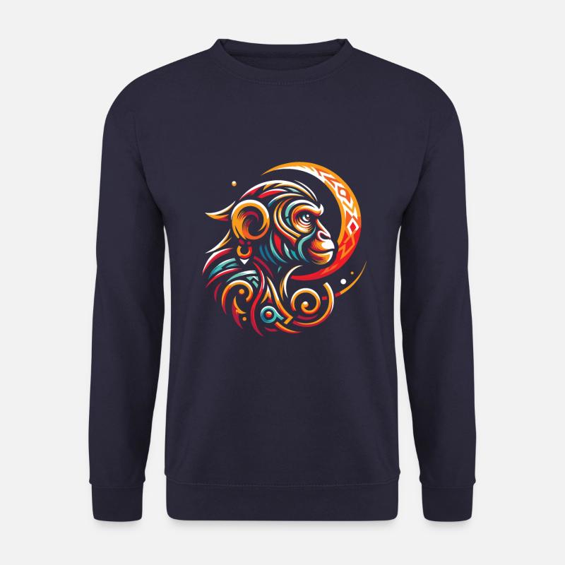 Affe Moon Phases - Unisex Pullover - Navy