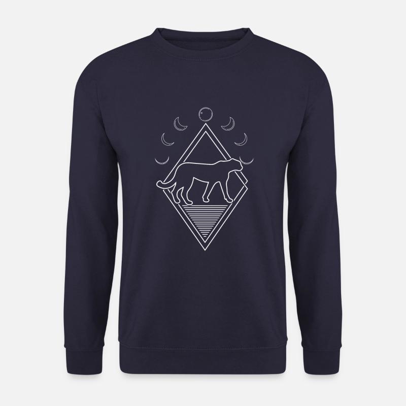 Phases de lune guépard - Sweat-shirt Unisexe - marine