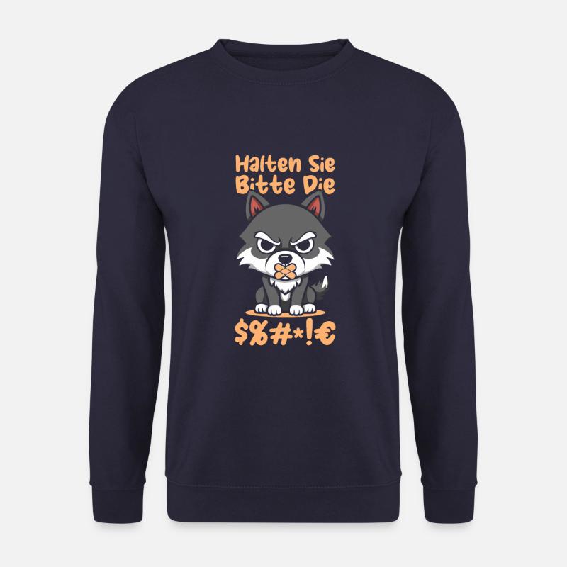 Wolf please shut up - Unisex Sweatshirt - navy