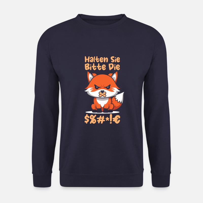 fox please shut up - Unisex Sweatshirt - navy