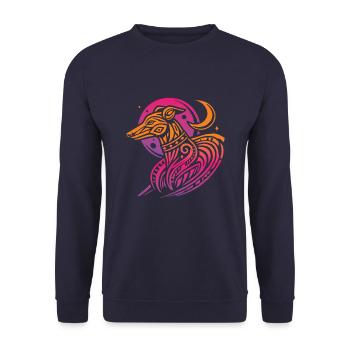 Greyhound Greyhound Tribal Phases de lune - Sweat-shirt Unisexe - marine - Devant - Alina (178cm) & Michal (187cm)