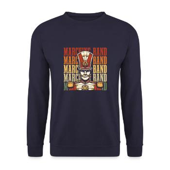 Train de ventilateurs Spielmannszug - Sweat-shirt Unisexe - marine - Devant - Alina (178cm) & Michal (187cm)