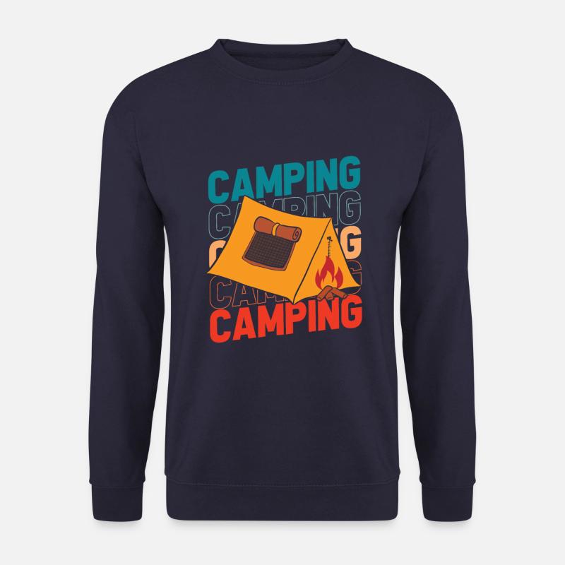 Tent Camping Camping - Unisex Sweatshirt - navy