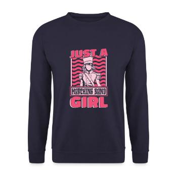 Train de ventilateurs Spielmannszug - Sweat-shirt Unisexe - marine - Devant - Alina (178cm) & Michal (187cm)
