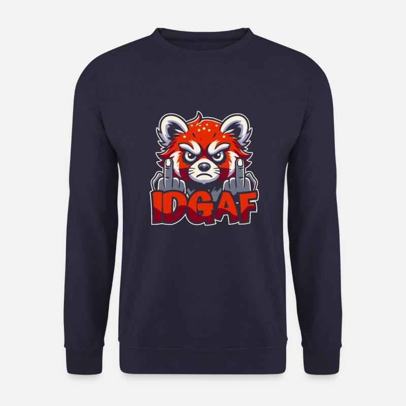 Red Panda Idgaf - Unisex Sweatshirt - navy