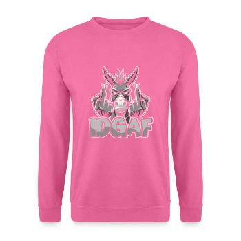 Muli Donkey Idgaf - Sweat-shirt Unisexe - rose - Devant