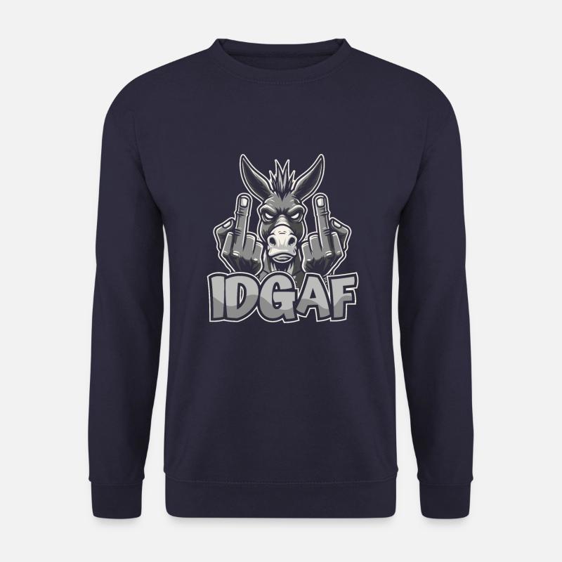 Muli Esel Idgaf - Unisex Pullover - Navy
