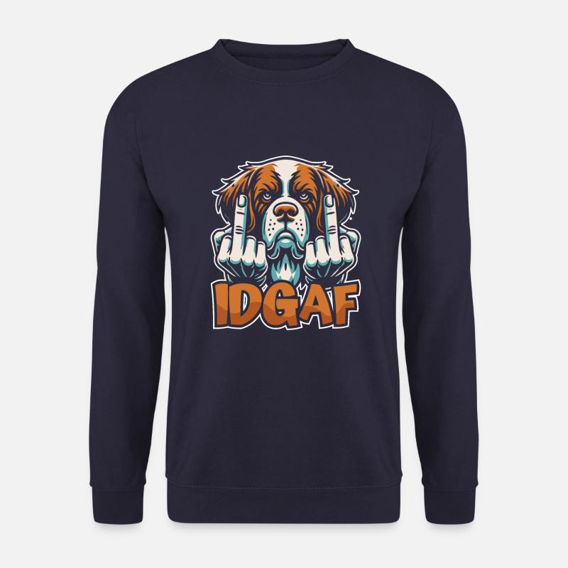 Saint Bernard Idgaf - Unisex Sweatshirt - navy