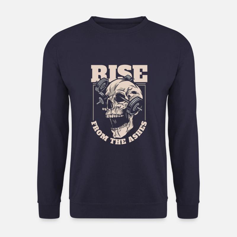 weightlifting weightlifting skull - Unisex Sweatshirt - navy
