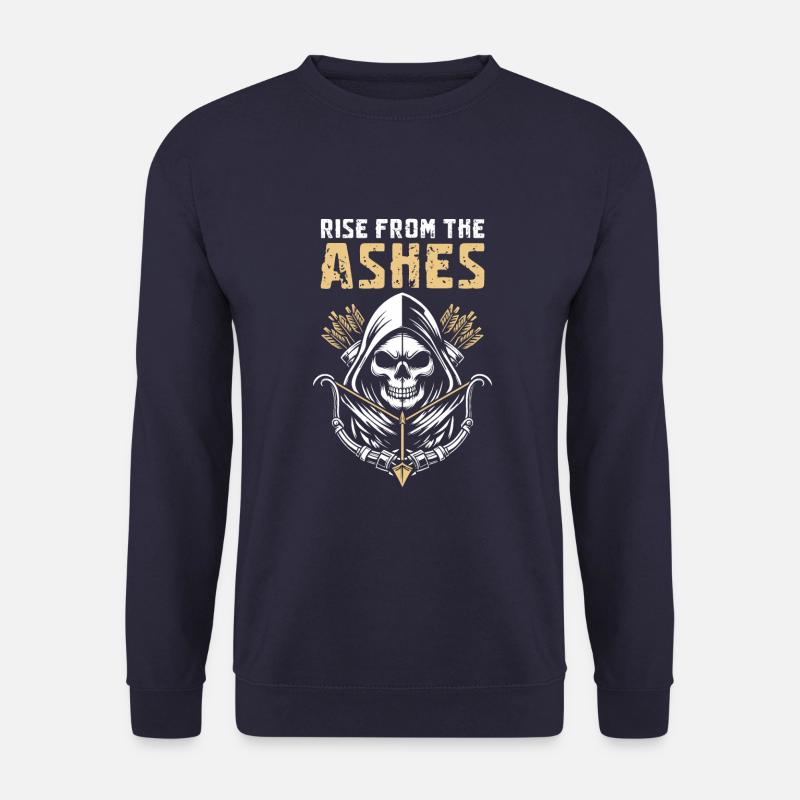 Bogenschießen Bogensport Bogenschütze Schädel - Unisex Pullover - Navy