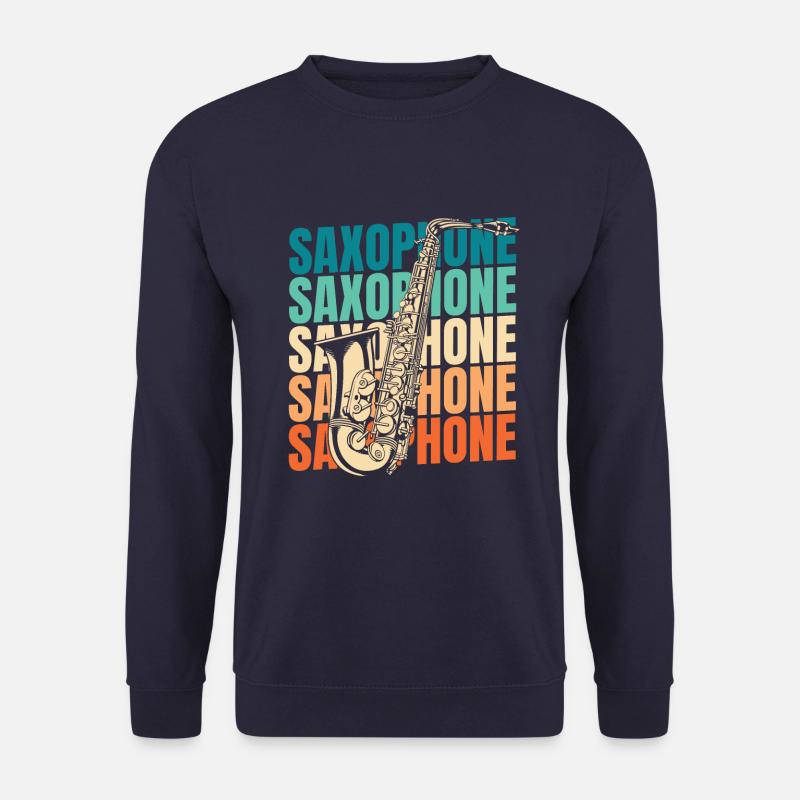Saxophon Saxofon - Unisex Pullover - Navy