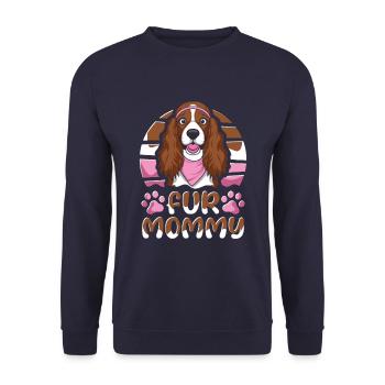 Cocker Spaniel Maman Chien Maman Pour Maman - Sweat-shirt Unisexe - marine - Devant - Alina (178cm) & Michal (187cm)