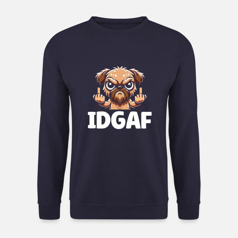 Brussels Griffon Idgaf - Unisex Pullover - Navy