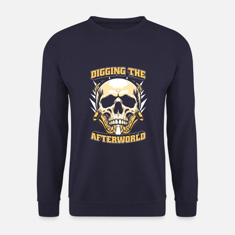 Saxophon Saxofon Schädel - Unisex Pullover - Navy