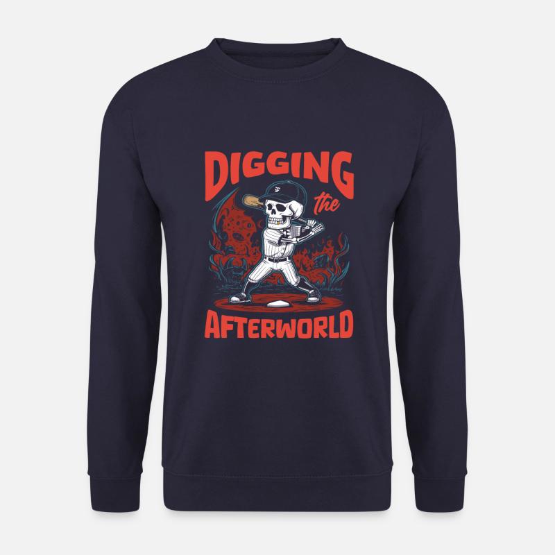 Baseball Skeleton - Unisex Sweatshirt - navy