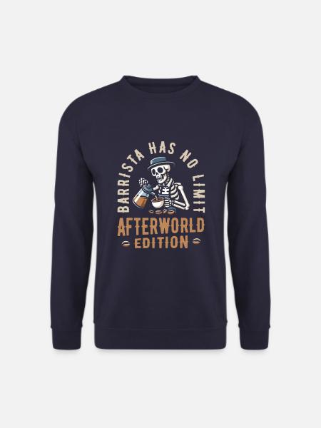 Café Barista - Sweat-shirt Unisexe - marine