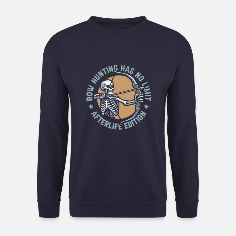 Bogenjagd Bogenjäger Skelett - Unisex Pullover - Navy