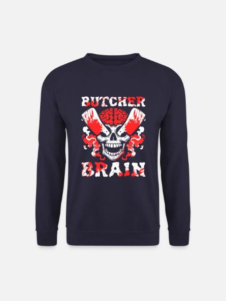Boucher, boucher, boucher, crâne - Sweat-shirt Unisexe - marine