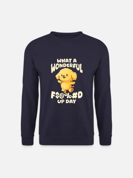 Golden Doodle Fucked Up Day - Unisex Sweatshirt - navy