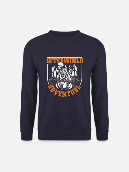 Weightlifting Weightlifting Skeleton - Unisex Sweatshirt - navy