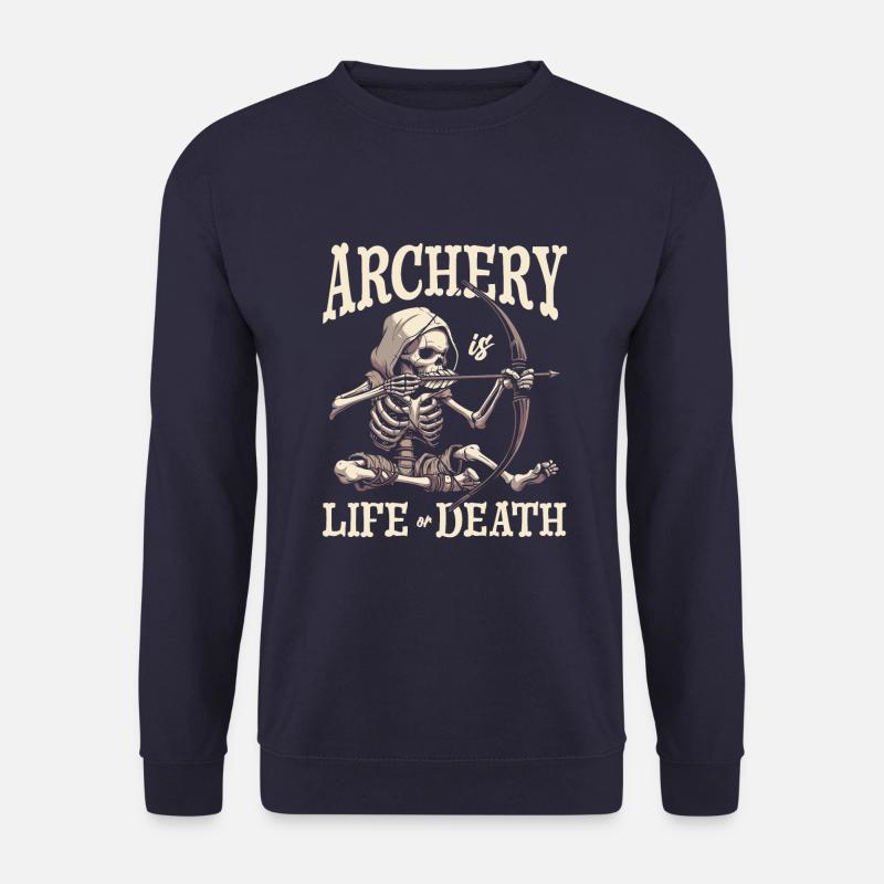 Tir à l’arc Archer Skeleton - Sweat-shirt Unisexe - marine
