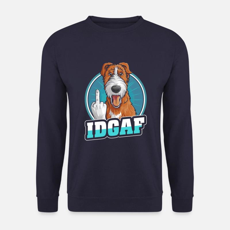 Irish Wolfhound Idgaf - Unisex Sweatshirt - navy