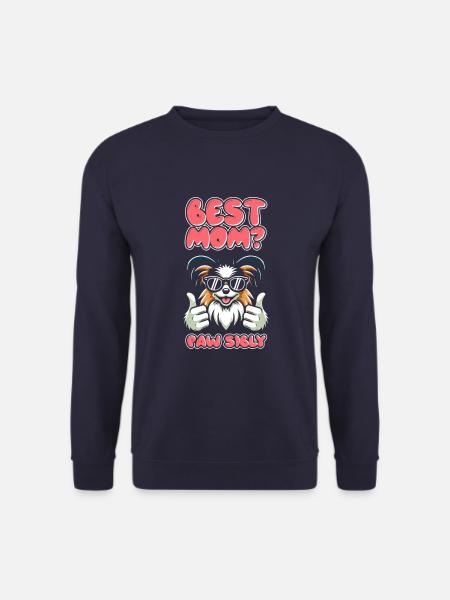 Papillon Mutter Meilleure Maman Pawsibly - Sweat-shirt Unisexe - marine
